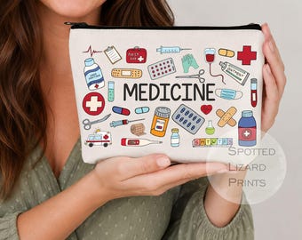 First Aid Pouch Bag, Ouch Pouch Medicine Bag, Travel First Aid Kit Case, Car First Aid Kit, Emergency Medicine Storage Handbag First Aid Bag