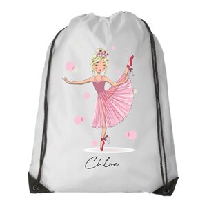 Petit sac de ballet personnalisé pour enfants avec cordon de serrage, cartable, sac en PE, sac de natation, ballet
