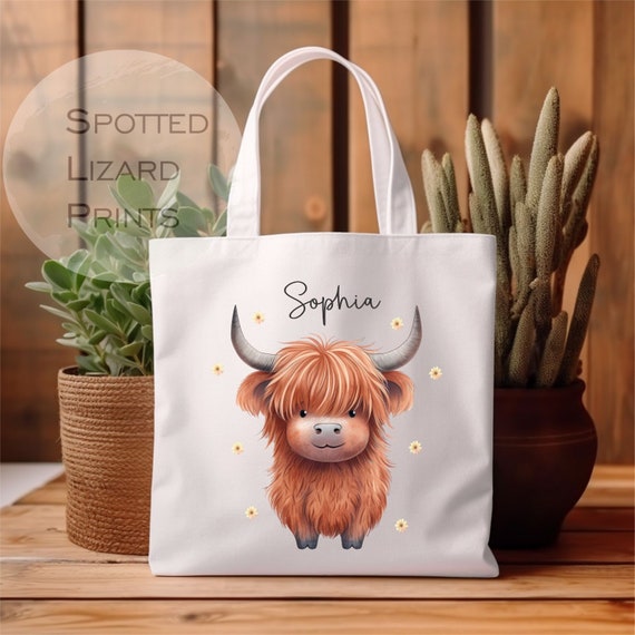 Cow tote bag hotsell