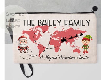 Lapland Reveal Gift Personalised Passport Holder, Lapland Trip Surprise, Invitation to Lapland Gift, Family Travel Wallet, Christmas Lapland