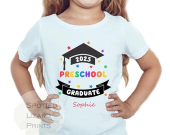 Personalisierte Kindergarten, Vorschule, Schulabschluss Kinder T-Shirt