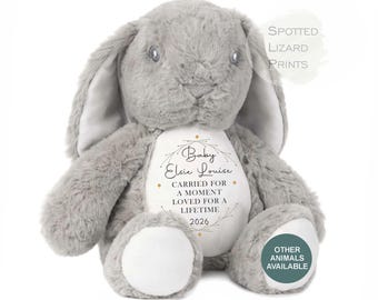 Personalised Baby Loss Teddy - Miscarriage Teddy - Angel Baby - Still Born Gifts - Baby Memorial Keepsake - Baby Loss Keepsake - Higgle Bear