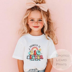 Promoted to big sister - Pregnancy announcement - Promoted to big sister T shirt - I&#39;m going to be a big sister - Big sister T-shirt