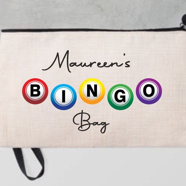 Bingo Dabber Bag, Bingo Bag, Cadeau voor Nan, Moederdag, Gepersonaliseerd Bingo Cadeau, Uniek Bingo Cadeau, Cadeau voor Bingo fan, Bingo Pen Tas