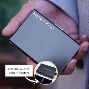 Metal Card Holder For Men and Women, Rfid Blocking Wallet, Metal Pocket Wallet, Minimalist Wallet, Credit Card Holder image 1