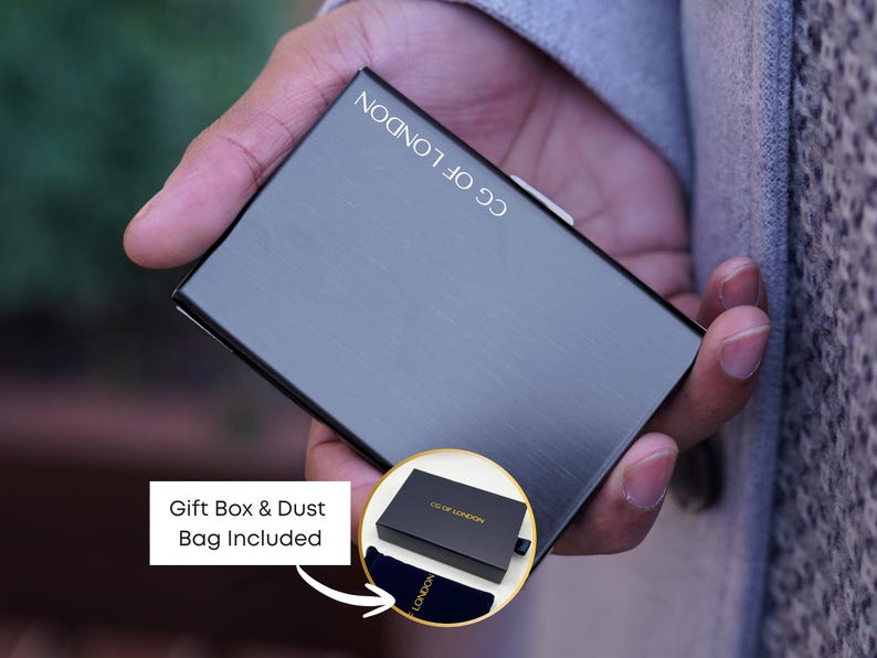 Metal Card Holder For Men and Women, Rfid Blocking Wallet, Metal Pocket Wallet, Minimalist Wallet, Credit Card Holder image 1