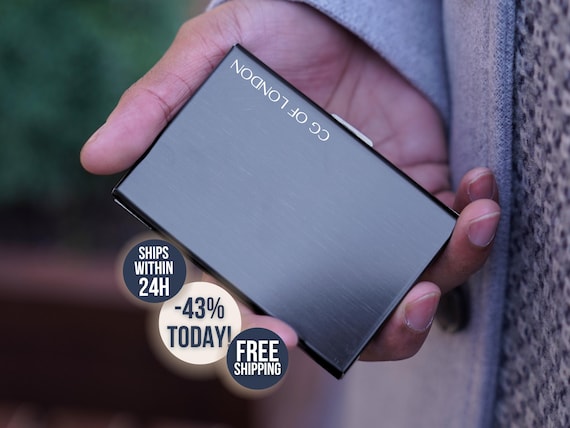 Metal Card Holder For Men and Women, Rfid Blocking Wallet, Metal Pocket Wallet, Minimalist Wallet, Credit Card Holder