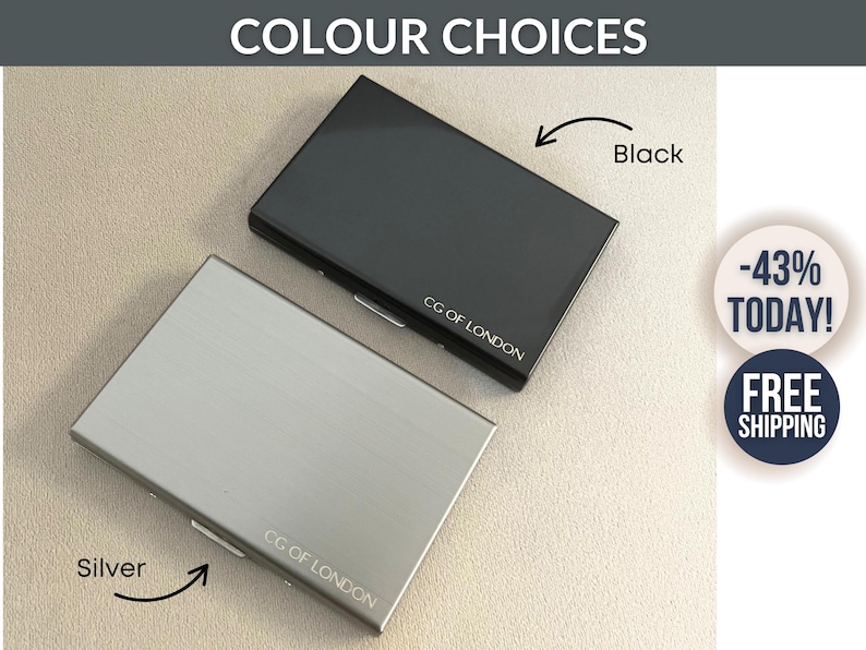 Metal Card Holder For Men and Women, Rfid Blocking Wallet, Metal Pocket Wallet, Minimalist Wallet, Credit Card Holder