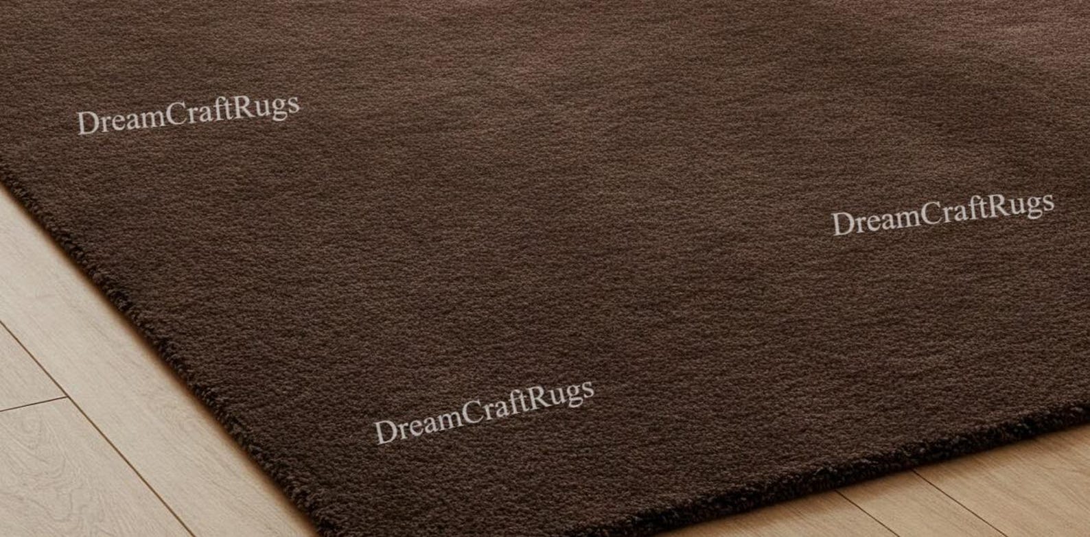 Deep Brown Rug Hand Tufted Wool Area Rug: Deep Brown Modern Carpet - Etsy