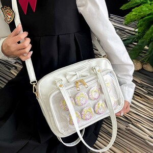 Cute Kawaii Backpack,Anime Ita Bag, Ita Bag Crossbody, Pin Display Bag, Itabag, Window Bag, Ita Bag Backpack, Shoulder And Crossbody