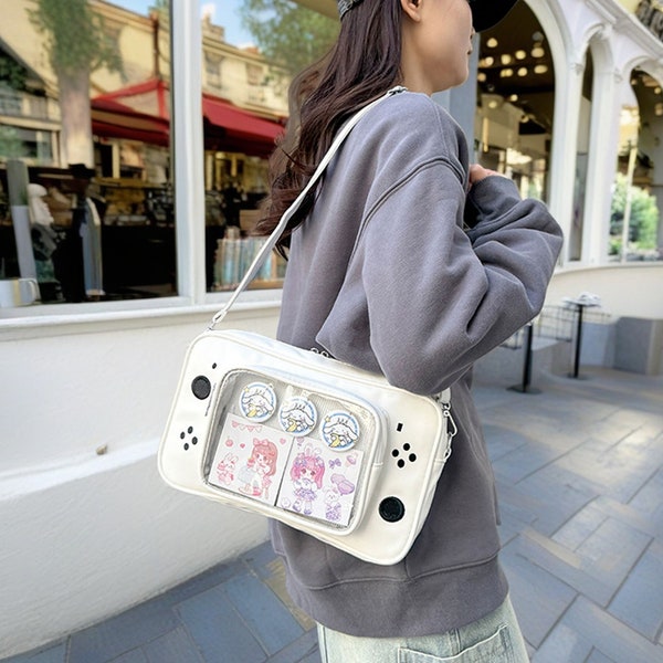 Video Game Ita Bag, Gameboy Bag, Ita Backpack, Ita Shoulder Bag, Cartoon Game Console Bag, Backpack Kawaii Pins Bag, Ita Bag, Pin Bag