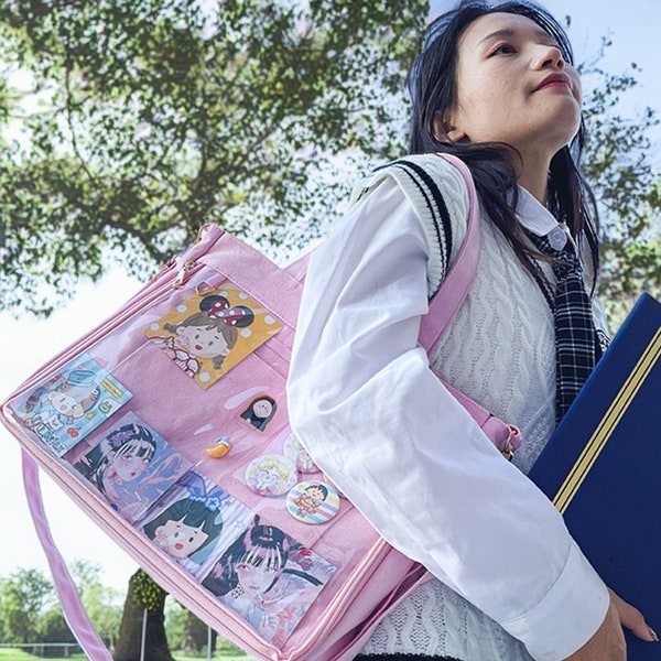 Ita Bag Backpack Crossbody Anime, Y2k Cute Ita Bag Crossbody, Multicolor Ita Daypack, Ita Shoulder Bag Kawaii, Anime Lover Gift