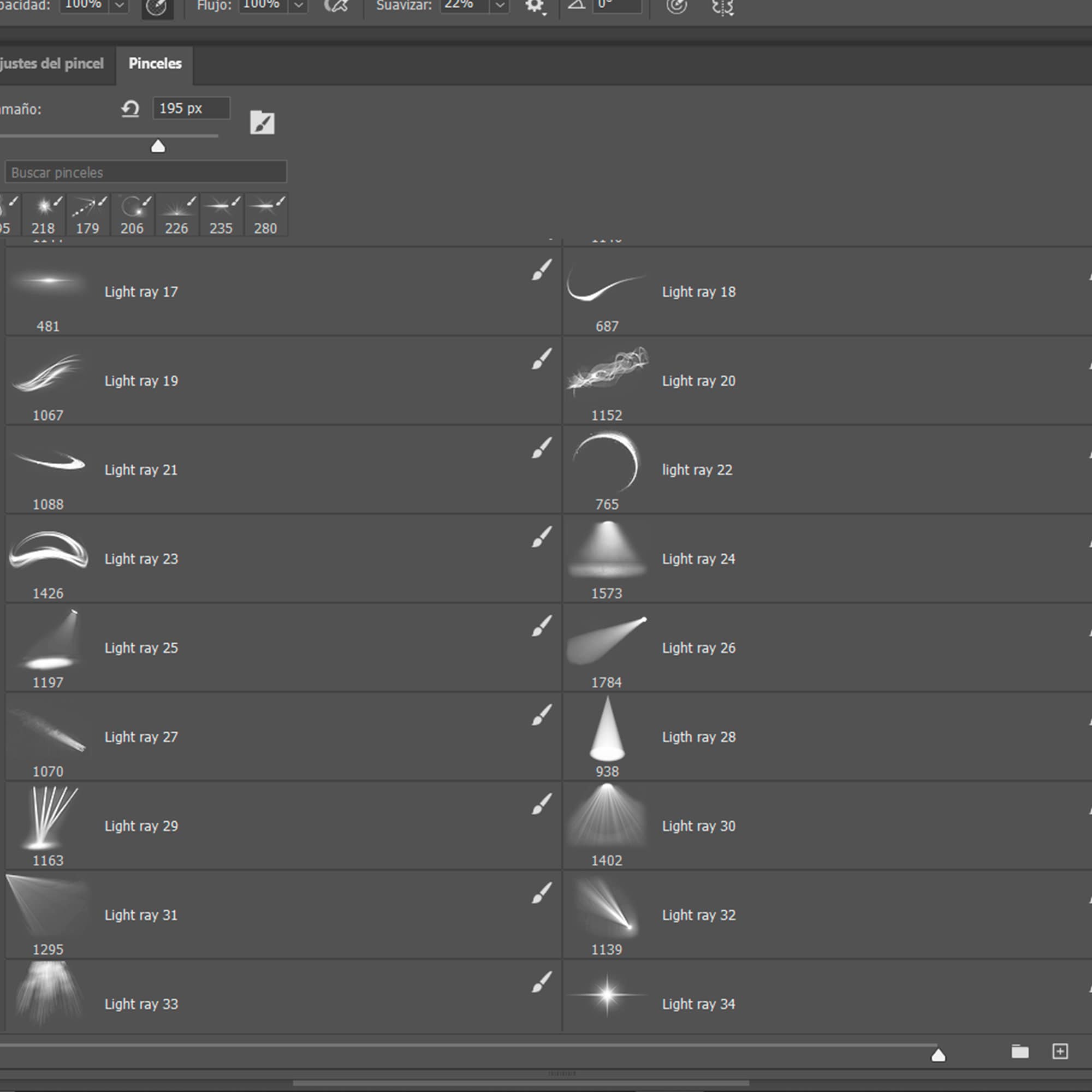 Light Effect Brushes for Light Light (Download Now) Etsy