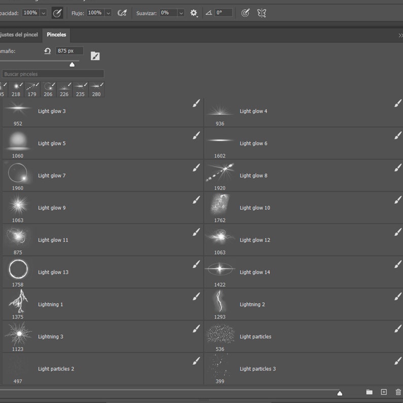 Light Effect Brushes for Light, Light Beam, Studio Light