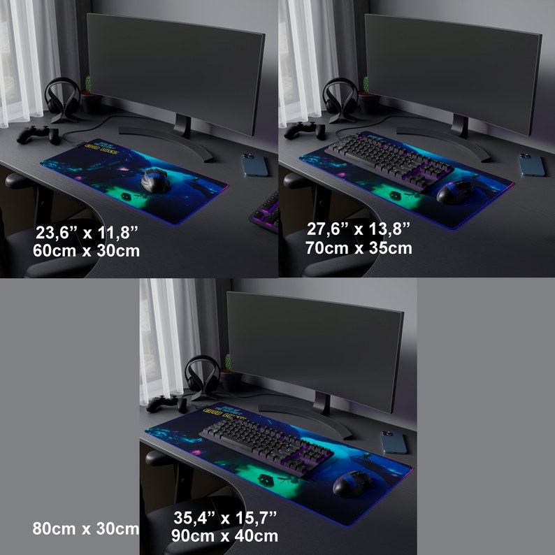 Subnautica Lost River Desk Mat, Gaming Mousepad, LED RGB Gaming Desk