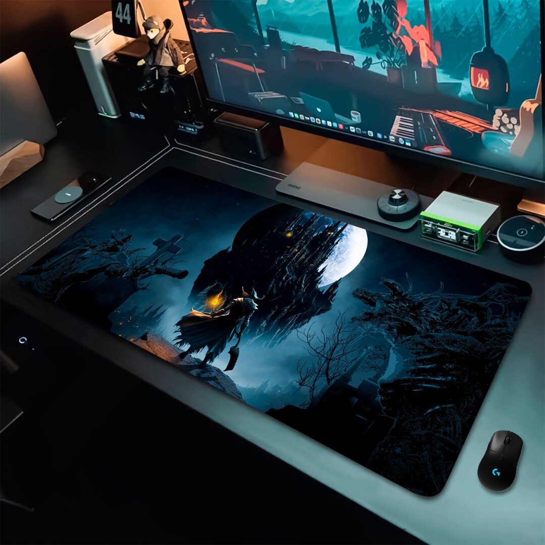 Bloodborne Desk Mat, Gaming Mousepad, Gaming Desk Pad, Three Sizes