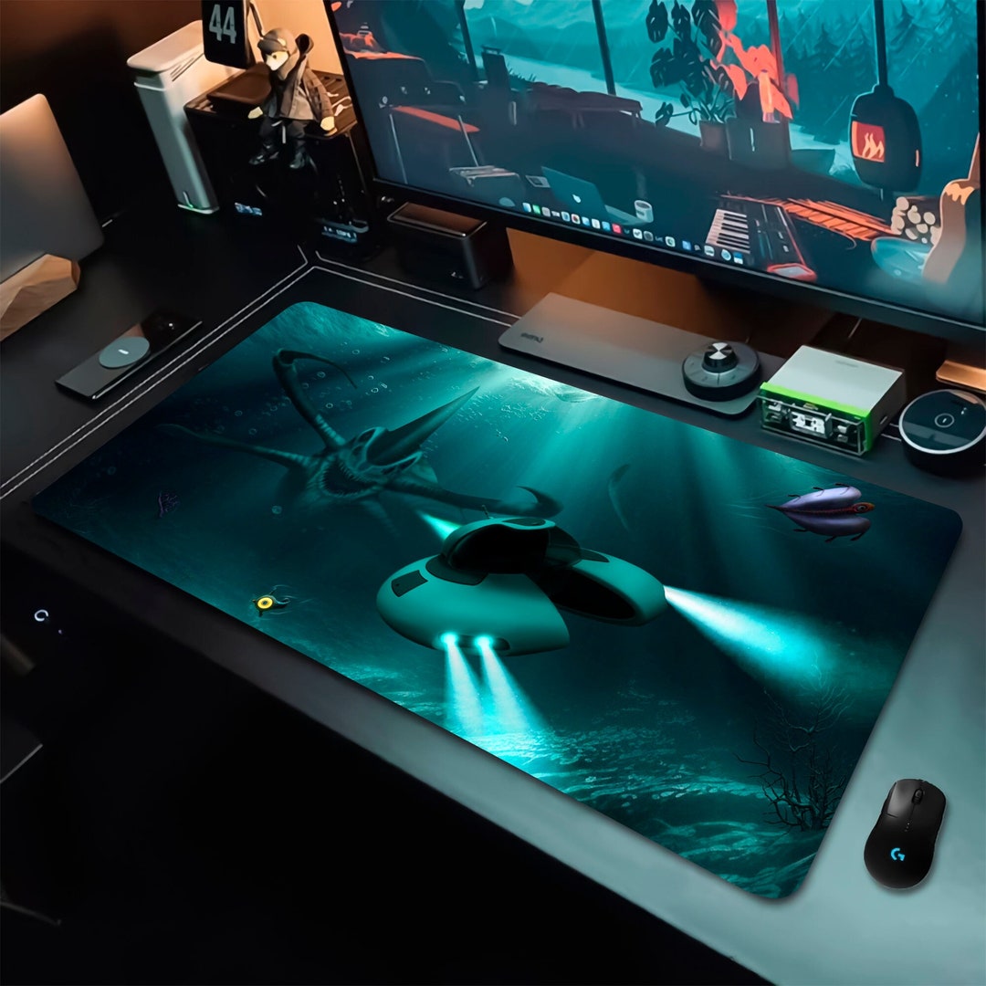 Subnautica Desk Mat, Gaming Mousepad, Gaming Desk Pad, Three Sizes