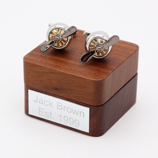 Propeller Cuff Links Etsy