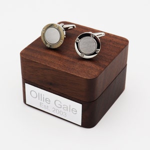 Personalised Porthole Sailing Cufflinks | Sailing Cufflinks Gift with Personalised Gift Box, Sailing Themed Gift for Wedding/Anniversary