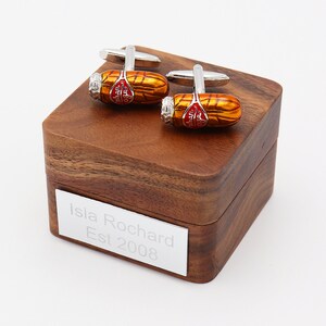 Personalised Cigar Cufflinks | Custom Cuff Links Gift for Special Occasion | Personalise Your Own Cufflinks