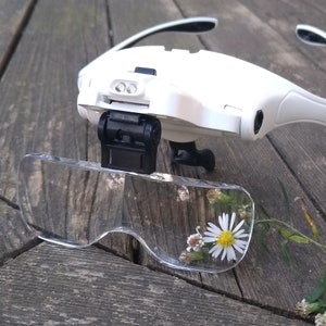 VISION AID Magnifying Glasses with LED Light, Headband, 5 Lenses –  VisionAid™