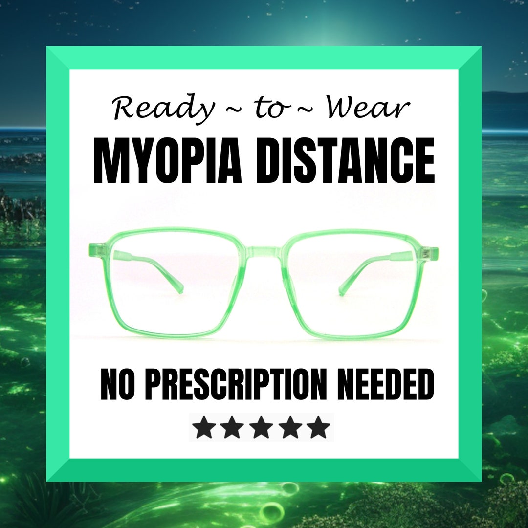Myopia Distance Eyeglasses 1.00 Thru 4.00 WILDOPIA GREEN Etsy