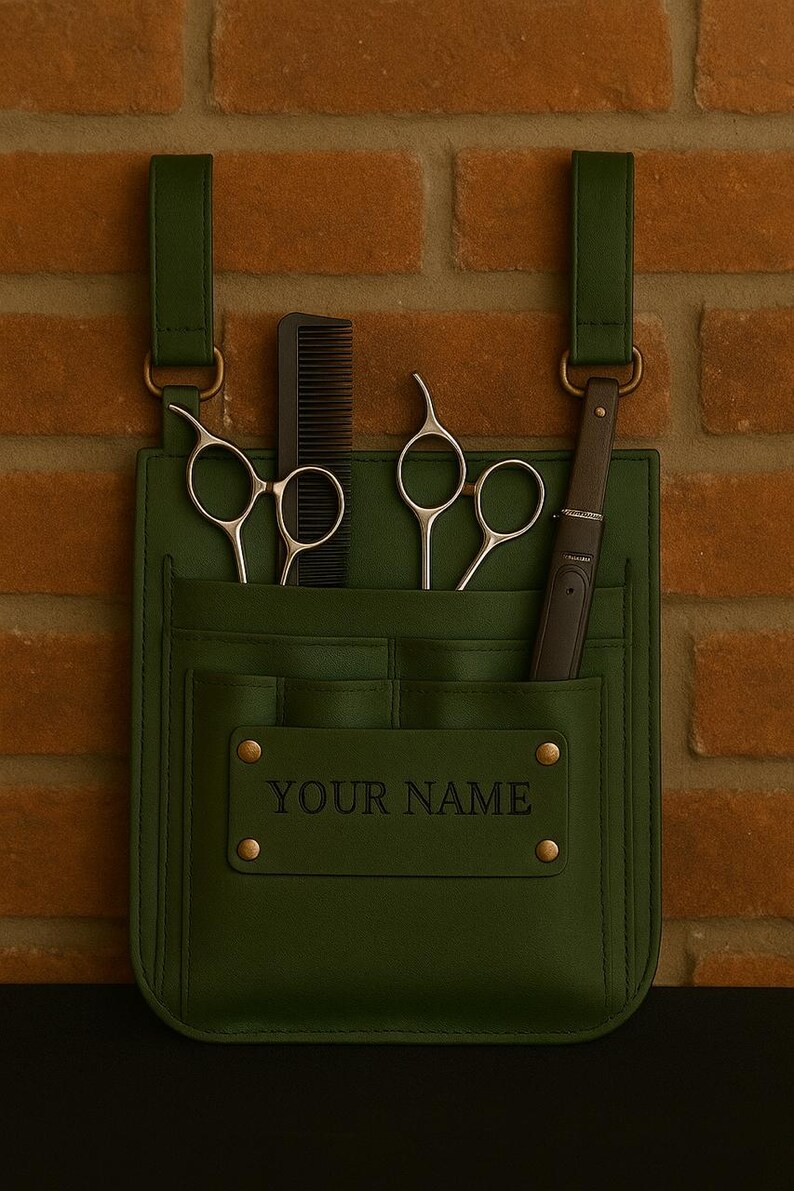 Personalized Leather Barber Apron – Salon Stylist Tool Chest Rig - Etsy