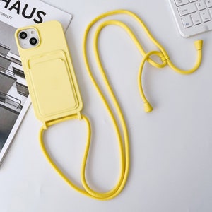 Crossbody Phone Case Crossbody Phone Bag Detachable Lanyard for iPhone 14 13 12 11 Pro Max Liquid Silicone iPhone Case image 10