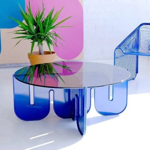 Acrylic Coffee Table Etsy
