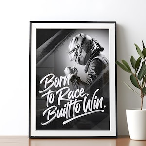 Motywacyjny cytat z Formuły 1, sztuka ścienna, POBIERZ CYFROWO, inspirujący cytat, wydruk, plakat F1, motywacja, wystrój, prezent dla miłośników Formuły 1 dla fana F1