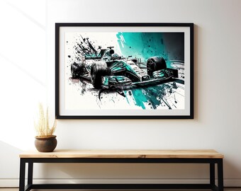 Formule 1 kunst aan de muur F1 kunst aan de muur Formule 1 poster Formule één muur decor Formule één print race kunst aan de muur F1 man grot poster digitale download