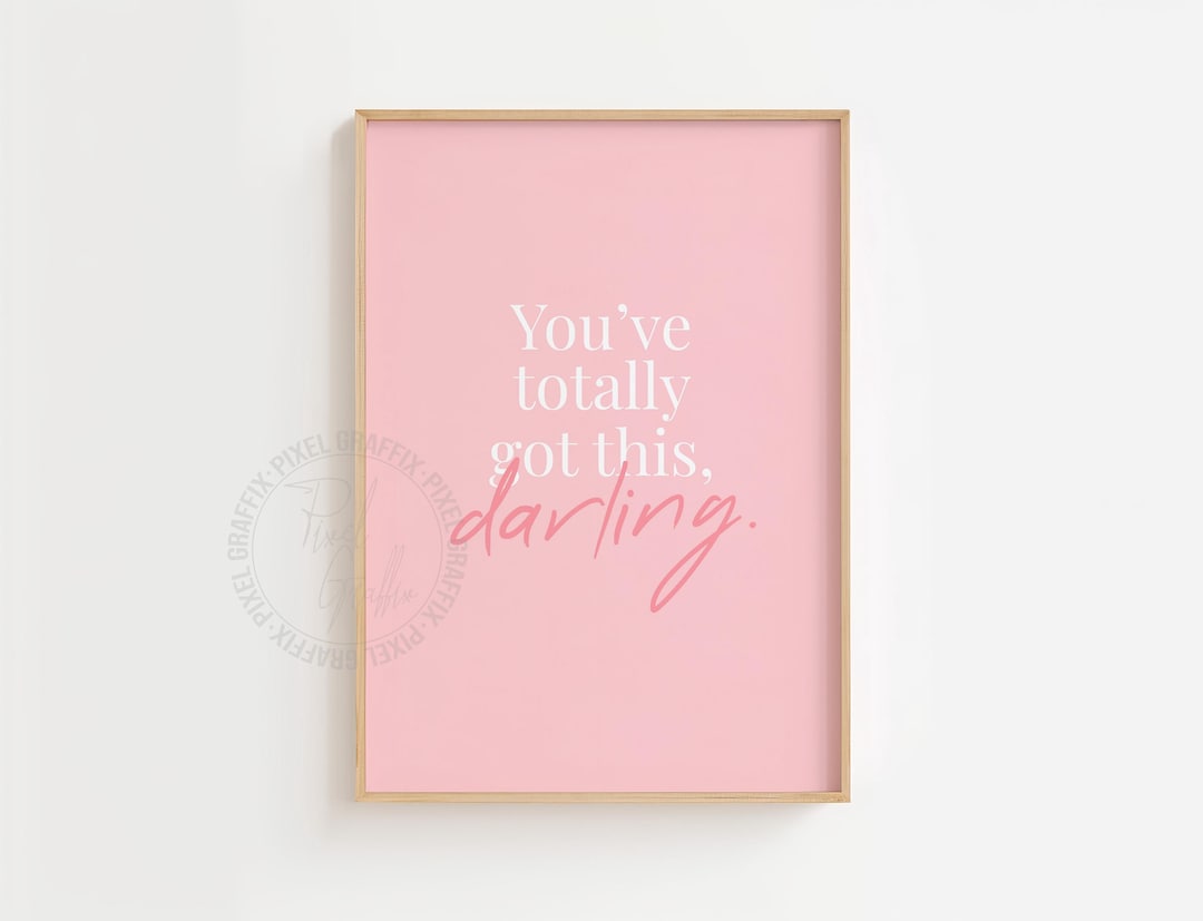 Pink Girl Boss Motivational Typography Poster | Inspirational Quote ...