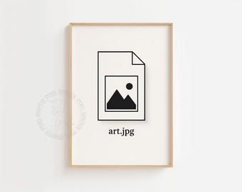 Minimalist art JPG poster | Funny digital artist print, Graphic designer decor, Creative office gift, Modern typography, Digital download