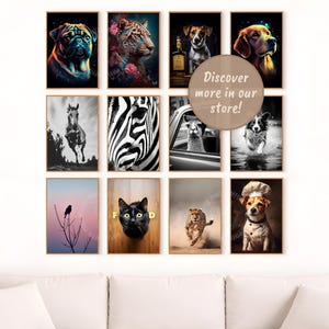 Fotografia di cavalli mustang selvaggi, stampa di fotografie di cavalli, fotografia in bianco e nero, decorazione murale, arte murale di animali, stampabile, download digitale immagine 3