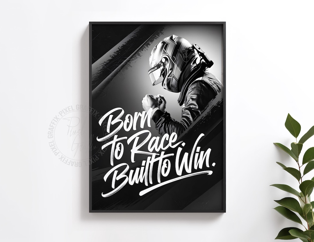 Quotes Formula Racer Formula 1 Motivation Quote Poster | Racing Inspiration Wall Art Print ...