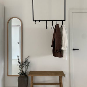 Clothes rail, wardrobe holder | Ceiling clothes rail for mounting on the ceiling | For hallway, bedroom, kitchen of different sizes