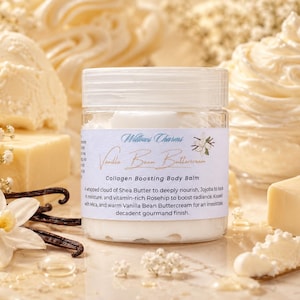 Vanilla Bean Buttercream Luxury Body Butter - Rosehip, Shea Butter, Jojoba & Vitamin E • Bakery Scent