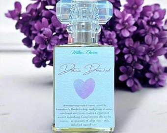 Delicia Drenched Plum, Violet & Amber, Vanilla Orchid - Luxury Sunset Perfume