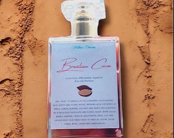 Eau de Parfum de Chocolate Brasileño, con Coco, Melocotón, Orquídea, Tonka y Vainilla