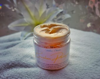 Brazilian Pineapple Whipped Body Butter With Vitamin E & Sweet Almond Oil - Shea Butter, Organic Skin Care Products, Moisturiser