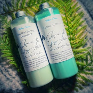Charcoal Grey Alder Luxurious Natural Laundry Collection, Hand Made, Detergent, Organic Laundry Supplies, Softener