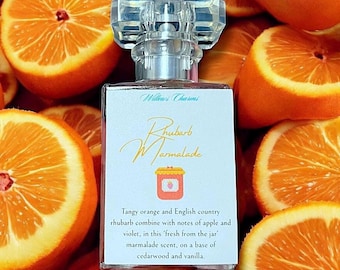 Eau de parfum de mermelada de ruibarbo: naranja picante, fresa jugosa y vainilla suave