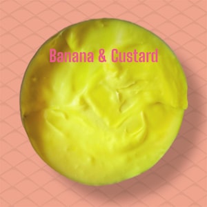 Banana & Custard Whipped Body Butter - Melon, Luxuriously Fluffy Gourmand Lotion, Vegan Skin Care, Natural Body Cream, Vanilla