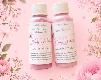 Baby Powder Laundry Detergent & Softener, Vegan, Eco-Friendly, Laundry Perfum