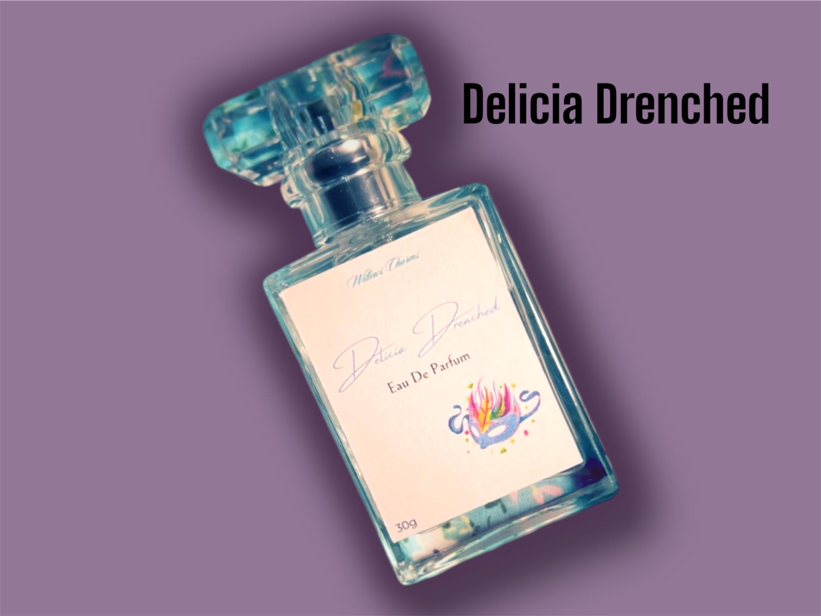 Delicia Drenched Eau De Parfum - Velvet Unique Perfume, Luxurious Vegan Body Spray, Unisex, Vanilla