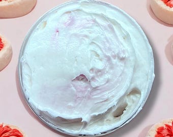 Yum Boujee Shea Body Butter: Strawberry Cream, Coconut, Marshmallow, Lemon, Natural Lotion
