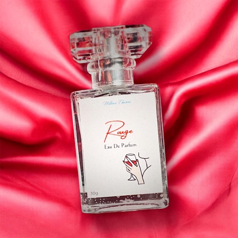 Rouge Eau De Parfum: aroma a jazmín y azafrán, fragancia ambarina intensa para la noche. imagen 2
