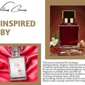 Rouge Eau De Parfum: aroma a jazmín y azafrán, fragancia ambarina intensa para la noche. imagen 1