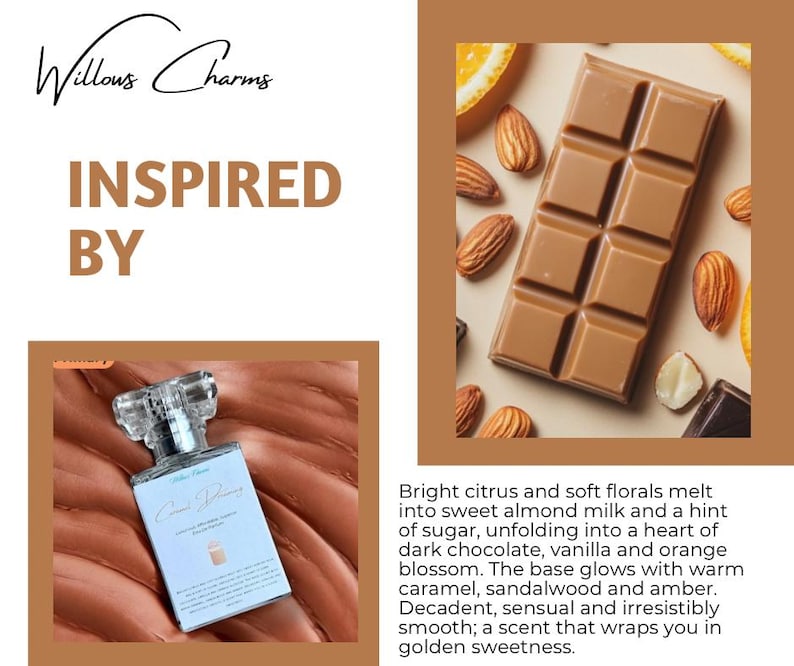 Caramel Dreaming Eau De Perfume - Agrumi, Latte di Mandorla, Zucchero, Cioccolato Fondente, Vaniglia, Fiori d'Arancio immagine 1