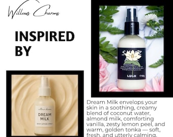 Dream Milk Body Lotion – Moisturising Mist with Coconut Milk, Vanilla & Lemon Peel
